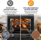 Toaster Oven Liners for Bottom of Oven (4 Pack) Reusable Non-Stick Heat Resistant Toaster Liners, Compatible with Ninja, Cuisinart, Emeril Lagasse & More, Toaster Mat, 12"x12" (Copper)