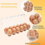 200Pcs Plastic Egg Carton Bulk Empty Clear Egg Tray Holder Container for Farm Business Market Home Kitchen Refrigerator Storage (2 x 6 Grids)
