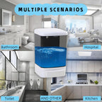 Manual Soap Dispenser Kitchen Bathroom Wall Mounted Hand Dispensers Commercial for Liquid Containers Shampoo Gel Chamber Plastic - (33.8 oz) 1000ml