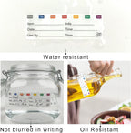 STARLIBOO Removable Freezer Labels, 1x3 Inch, 300pcs, Waterproof Oil Resistant Easy Clean Leaves No Residue