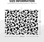 Black White Dish Drying Mat for Kitchen Counter 18"x24" Cow Print Dishes Pad Dish Drainer Rack Mats Microfiber Washable Absorbent Kitchen Decor