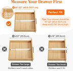 Lifewit 10 Pack Kitchen Drawer Dividers 2.36" High, 16"-22" Adjustable Drawer Organizer for Utensils/Clothes/Makeup, Plastic Expandable Separators in Dresser/Bedroom/Bathroom/Office Storage
