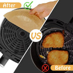 200 Pcs Air Fryer Liners - Disposable Parchment Paper Sheets for Ninja Air Fryer AF101 & AF150 XL