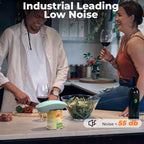 Ultrablde SE - USB Rechargeable Electric Can Opener for Kitchen for Seniors with Arthritis- Cordless Battery Powered Automatic, Side Cut, Smooth Edge, Handsfree, for Small or Large Cans, Teal