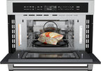 KoolMore Reserve 30 in. 1.6 cu. ft. Built-in Convection Microwave Oven with Air Fryer, 10 Power Levels, Sensor Cooking, Bake, Roast, Broil, Defrost, 1750 Watts, UL Certified in Black Stainless-Steel