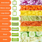 14-in-1 Vegetable Chopper, Multifunctional Veggie Onion Chopper Food Chopper with Container Vegetable Slicer Mandoline Onion Salad Cutter Dicer Essentials Kitchen Accessories