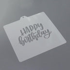 Cookie cutter and stencil set Baking stencils and cutters bundle DIY bakery decorating kit Cookie cutter with stencils Icing stencil and cookie cutter combo(Happy Birthday Set)