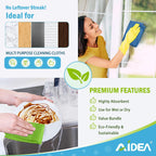 AIDEA Microfiber Cleaning Cloth, 100PK, Soft Absorbent Rags, Microfiber Towels for Cars, Kitchen Towels, Dusting Cloth for Home, Window, Cleaning Supplies, 12"×12"