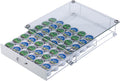Rice rat K Cup Pod Holde Glass Top Drawer,Coffee Pod Holder Capsule Display Storage compatibility 42 k-cup(white)