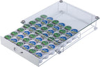 Rice rat K Cup Pod Holde Glass Top Drawer,Coffee Pod Holder Capsule Display Storage compatibility 42 k-cup(white)