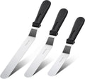 Kootek Angled Icing Spatula Set with 6", 8" & 10" Blade, Stainless Steel Offset Spatula Frosting Smoother Cake Spatulas for Cake Decorating, Baking