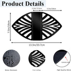 Resama Coffee Filter Paper Holder - Stylish Organizer with Leaf Texture for Kitchen, Cafe, and Office - Decorative Storage Container in Black - Perfect for Home, Dining Room, and Outdoor Use