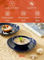 Sweese Porcelain Bowls Set - 5 Inch, 10 oz, Assorted Colors for Desserts, Soup, Rice, 6 Pack, Microwave Dishwasher Safe
