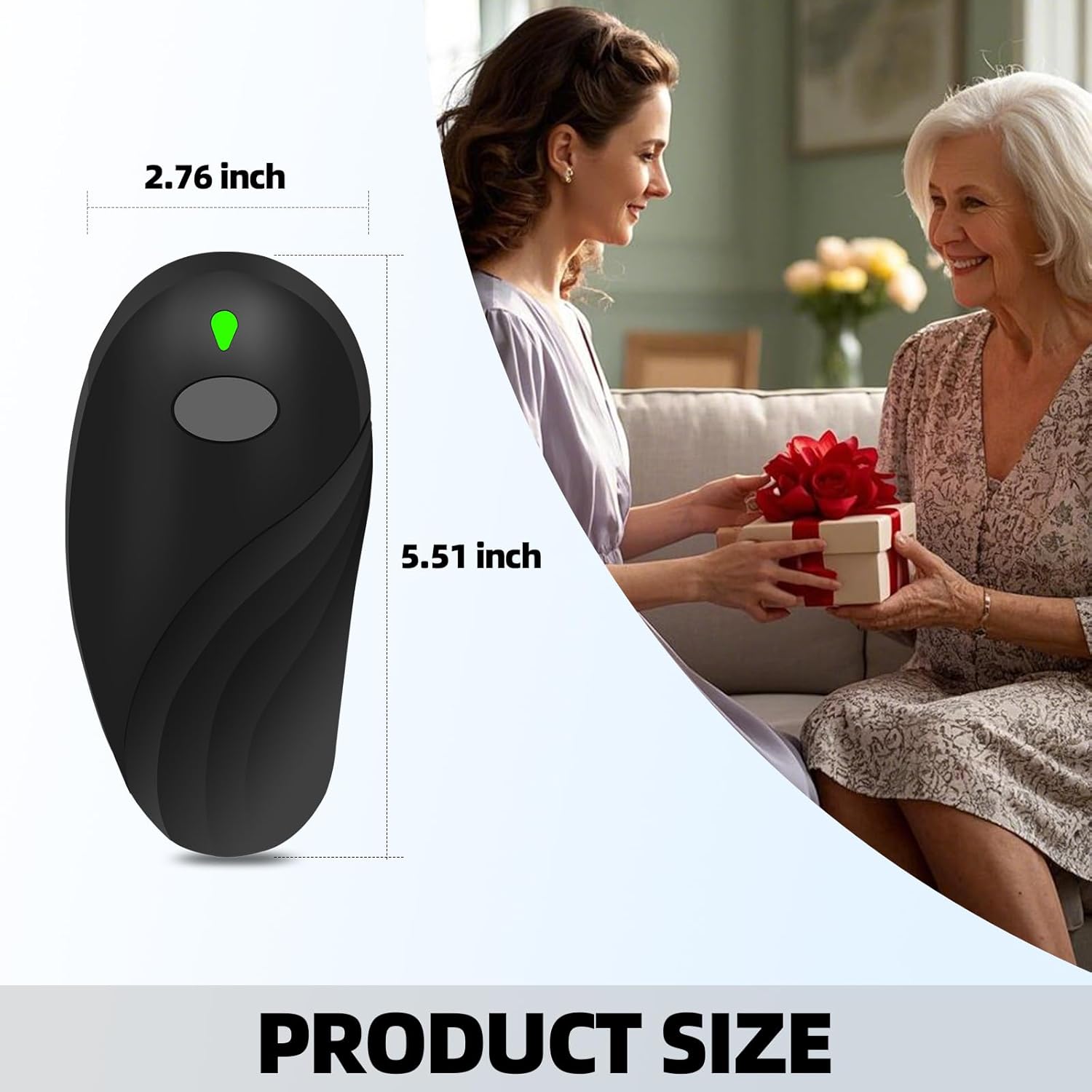 Rechargeable Auto Electric Can OpenerTouch Side Cut Opener Open Your Cans with A Simple Press of Button - Automatic,Smooth Edge,Food-Safe,for Kitchen for Seniors with Arthritis Small Size (Black)