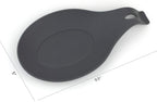 Modern Silicone Spoon Rests (Set of 3) | Kitchen Utensil Holders for Stove Top | Quality Food Grade BPA Free Material | Counter Spatula Holder | Stovetop Spoon Rest