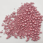 Edible Rose gold Pearls Sugar Sprinkles 120g/4.23 oz, Mix size Candy Pearl for Cake Decorating and Cupcake Toppers, Cookie Decorations Topping, Wedding Shower Party Valentines Halloween Christmas