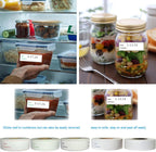 1000pcs Freezer Labels,1x3 inch for Food containers,Food Labels Quick and Easy to Remove- Easy to Write on(Black)