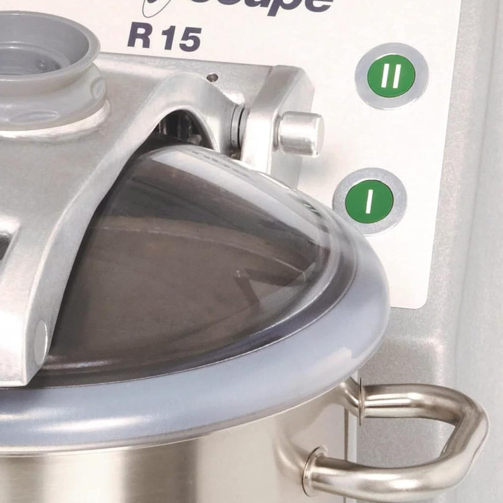 Robot Coupe R15U 2-Speed Vertical Cutter Mixer Food Processor with 15-Quart Stainless Steel Bowl and 4-Quart Mini Stainless Steel Bowl, 208-240v/3ph