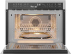 KoolMore 24 Inch Built-in Convection Oven and Microwave Combination with Broil, Soft Close Door, 1000 Watt Power, Stainless Steel Finish, Touch Control LCD Display (KM-CWO24-SS)