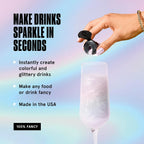 Fancy Sprinkles Moonstone Iridescent Edible Glitter Set, 100% Edible Glitter for Sparkling Food & Drinks, No Taste or Texture, (3 jars Of Moonstone Iridescent, 4gm each)
