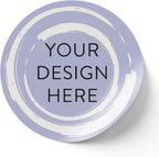 100 Custom Vinyl Stickers - Upload Your own Image, Text, Design, Logo - Personalized Logo Labels for Handmade, Packaging, Bottle, Jars, Candle, Brand Stickers (Lavender Swirls, 1.5x1.5)