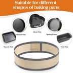 Silicone Baking Mat for Springform Pan,Prevent cake from Sticking to Side,Easy Clean & Non Sick Silicone Baking mat for Cheesecake Pan (2 pcs)