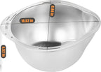 Rice Washer Strainer Bowl, Stainless Steel Washing Bowl, Quinoa Colander Versatile Side Drainers for Cleaning Rinsing Fruits, Vegetables, and Beans - Multifunctional Drain Basket