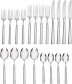 Oneida 2624020A Satin Easton 20-Piece Fine Flatware Set, Service For 4, Satin Finish Handles
