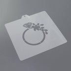 Diamond wedding Cookie cutter and stencil set Baking stencils and cutters bundle DIY bakery decorating kit Cookie cutter with stencils Icing stencil and cookie cutter combo(Diamond)