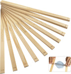 DIYOOHOMY 10 Pcs 17 Inch Rolling Pin Guides for Dough Thickness Polymer Clay Tools, Wooden Slab Roller for Clay, Clay Rolling Pin Depth Guide Pottery Ceramics Supplies