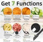 14-Cup Lemon Slicer Food-Processor - Large Feed Chute, 13 Speeds & Pulse, 3 Programs，Cheese Shredding, Cutting Fries, Meat Chopping, Shredding and Slicing, Mixing and Doughing, for Home Use