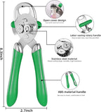 Multi-function Manual Can Opener Bottle Opener, Oversized Hand-held Easy Rotary Knob, Safe Cut Can Opener with Non-Slip Handle, Smoother Cut Sharp Blade for Seniors Kitchen Tool, GREEN