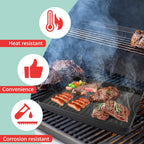 15.5" x 13.5" Reversible Cast Iron Griddle for Camp Chef 2-Burner Stove, Flat Griddle Plate for Camp Chef Single Burner, Explorer 2/3-Burner & Most Outdoor Charcoal,Camping Stove,Propane,Gas Grill