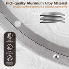 20 Inch Lazy Susan Aluminum Alloy Rotating Turntable Bearing, Non - Slip Metal Bearing Swivel Plate Hardware for Dining and Workbench,440 Pounds Capacity