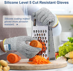 Dowellife Level 5 Silicon Cut Resistant Gloves (Medium), Grey