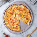 CHEFMADE Pizza pan, 14 Inch Non-Stick Pizza Tray Bakeware for Oven Baking (Champagne Gold)