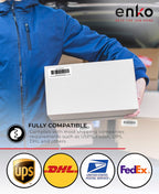 enKo 2 x 4 Inch Label - White Blank - 10 Up Address Mailing Labels for Laser Inkjet Printer (100 Sheets, 1000 Labels)