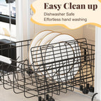 Cooling Racks for Cooking and Baking - 3 Tier Stackable Grid Wire Baking Rack for Oven Cooking, Baking, Grilling, Roasting -Dishwasher Safe Bacon Rack