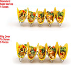 Taco Holders Set of 2 Premium Stainless Steel Stackable Stands, Each Rack Holds 4 or 5 Hard or Soft Tacos, Five Styles Available By 2lbDepot