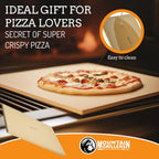 MOUNTAIN GRILLERS Pizza Stone for Oven and Grill BBQ - 12x16-Inch Rectangular Stone - Multi-Purpose Baking Stone for Crispy Crust Pizza, Bread, or Crackers - Ideal Gift for Pizza Lovers