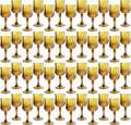 Plastic Wine Glasses，Plastic Goblets Vintage Style Cordial Drinking Glasses for Wedding Reception, Grand Event Party Supplies (48, Amber)