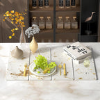 Stone Drying Mat for Kitchen Counter, White Italian Translucent Stone Dish Drying Mat-Diatomite Water Absorbing Drying Stone for Kitchen Counter Mat, Quick Dry Stone Mat Kitchen for Cups Bottles.