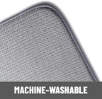 Bellemain XXL Dish Mat Microfiber Dish Drying Mat, Super absorbent (Grey, 16" x 18")