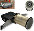 𝗛𝗢𝗡𝗘 Knife Sharpener: Engineered in Canada, Knife Blade Repair and Restoration Tool with Ball Bearings and Detachable Dual-Sided Diamond Sharpening Plates.