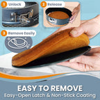 8 Inch Springform Cake Pan with LEAKPROOF PanPROTECTOR, NONSTICK Springform Pan 8 Inch - Cheesecake Pans Springform, 8 Springform Pan for Baking - NO FOIL WRAP Needed for WATER BATH