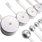 Babish 10-Piece Stainless Steel Measuring Cups & Spoon Set