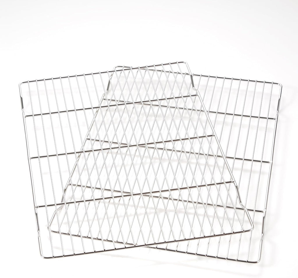 Cooling rack,2-Pack Heavy-Duty Stainless Steel wire rack for cooking (16.5"x11.5") - Oven Baking Wire Rack for Sheet Pans, Bread, Dishwasher Safe & Non-Toxic Metal Grates