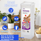Buddeez Bread Buddy Bread Box – Keep Your Loaf Fresh - White Lid, Pack of 1