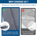 10 Pcs New Upgrade 3-Layer Non Scratch Wire Dishcloth,Wire Dishwashing Rag, Non-Scratch Wire Dishwashing Rags for Wet and Dry, Kitchen Cleaning Dish Rags for Cookware,Sinks, Dishes, Stove