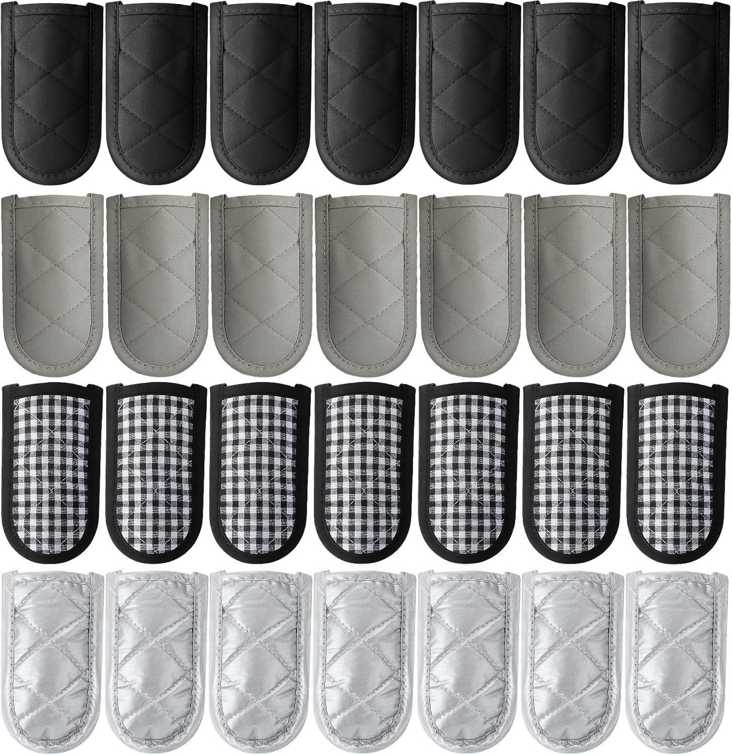 Patelai 24 Pcs Pan Handle Sleeve Covers Cast Iron Handle Cover Heat Resistant Non Slip Skillet Holder Sleeves Mitt for Kitchen Cooking Tools